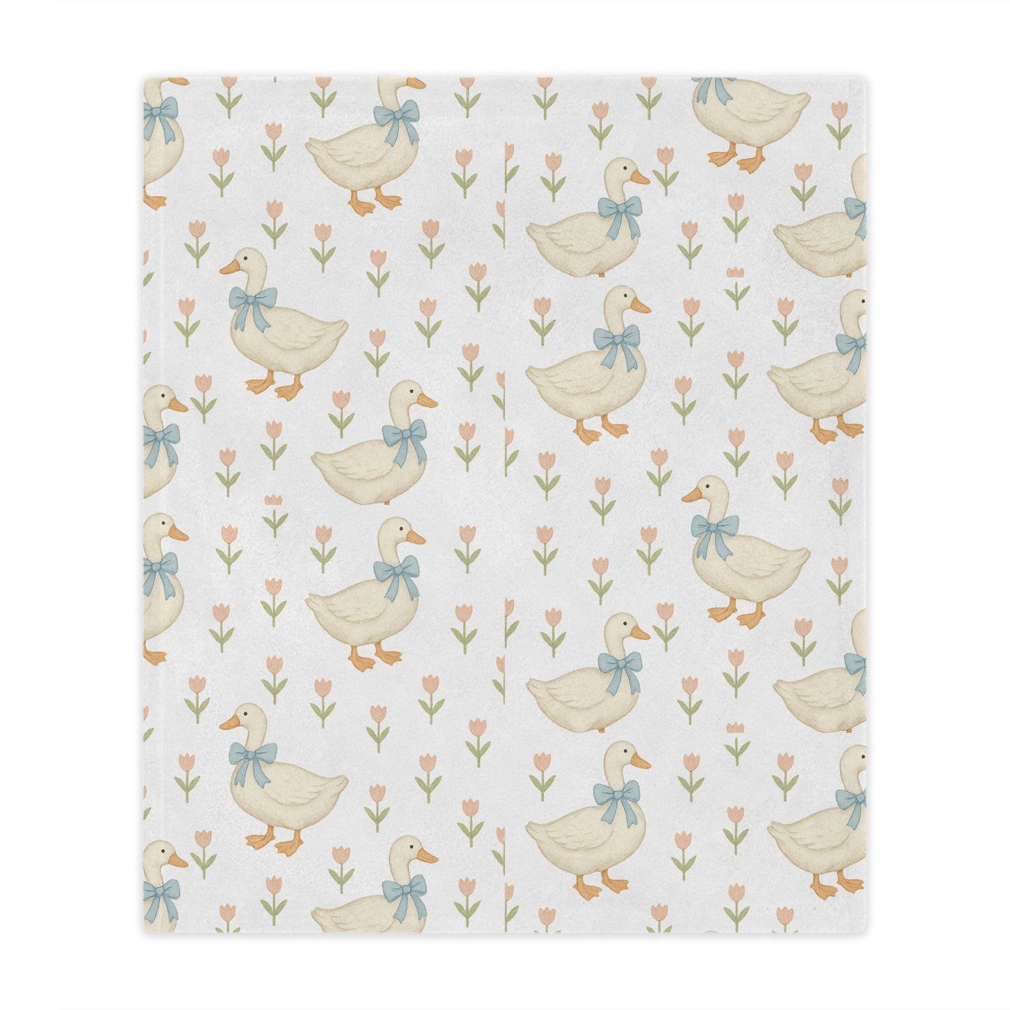 Cozy Duck Minky Blanket - Cute Baby Blanket, Nursery Decor, Gift for New Parents, Playtime Comfort, Soft Baby Gifts