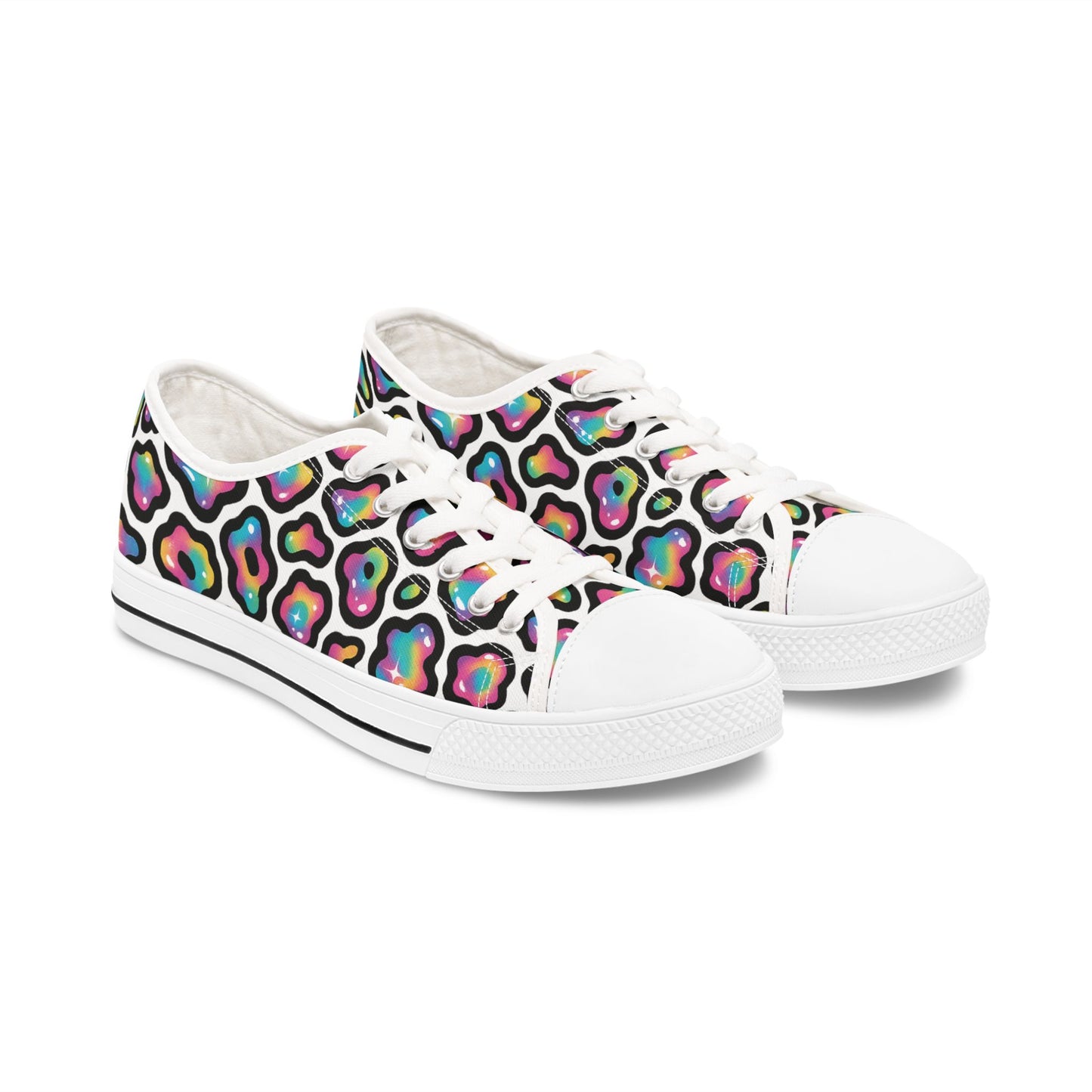 Colorful Women's Low Top Sneakers | Stylish Athletic Shoes, Colorful Sneakers, Casual Footwear, Trendy Low Tops, Fun Walking Shoes