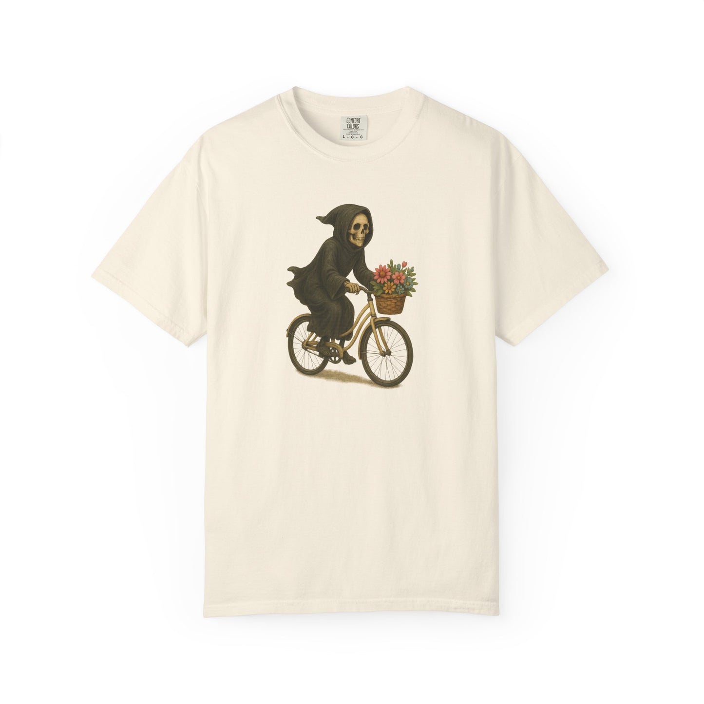 Charming Grim Reaper T-Shirt, Unisex Oversized Tee for Halloween