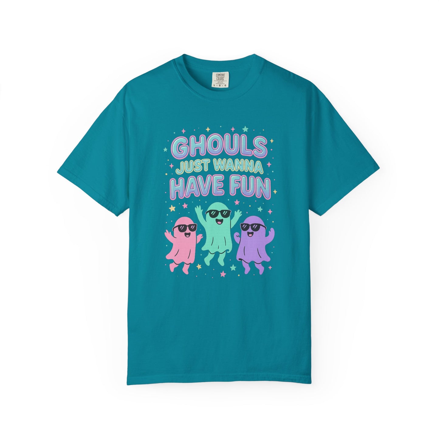 Fun Ghouls Graphic T-Shirt, Halloween Shirt, Unisex Tee, Ghost Lovers Gift, Party Apparel, Cute Summer Outfit