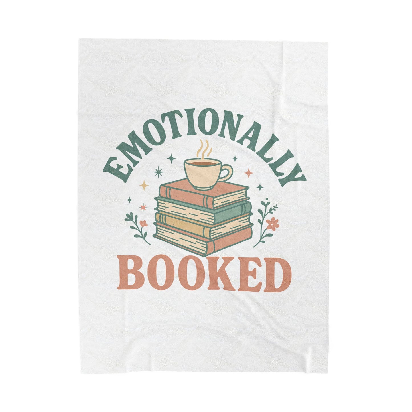 Cozy Velveteen Plush Blanket - Perfect for Book Lovers, Gift for Readers, Home Décor, Emotional Comfort, Relaxing Evenings