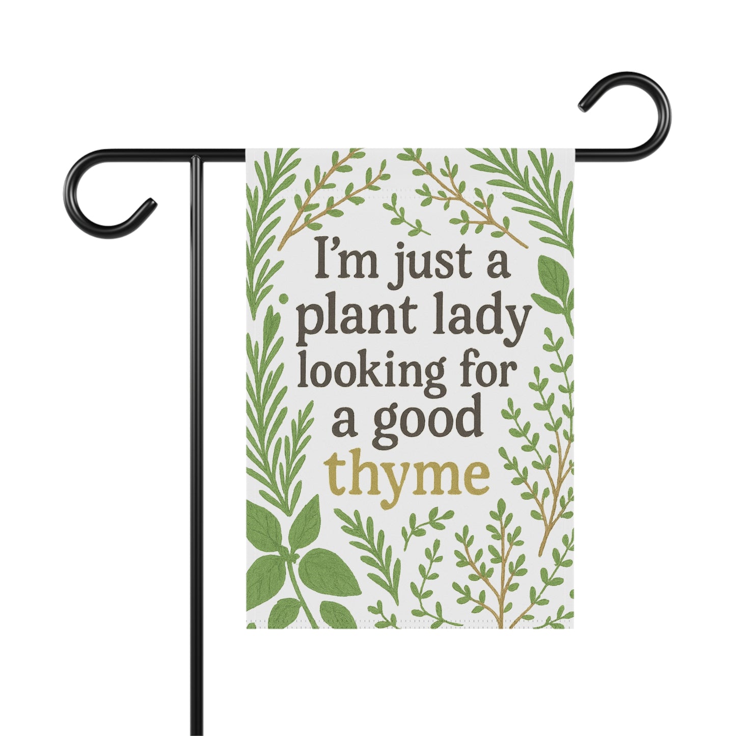 Garden Banner, Plant Lady Decor, Outdoor Flag, Home and Garden Gift