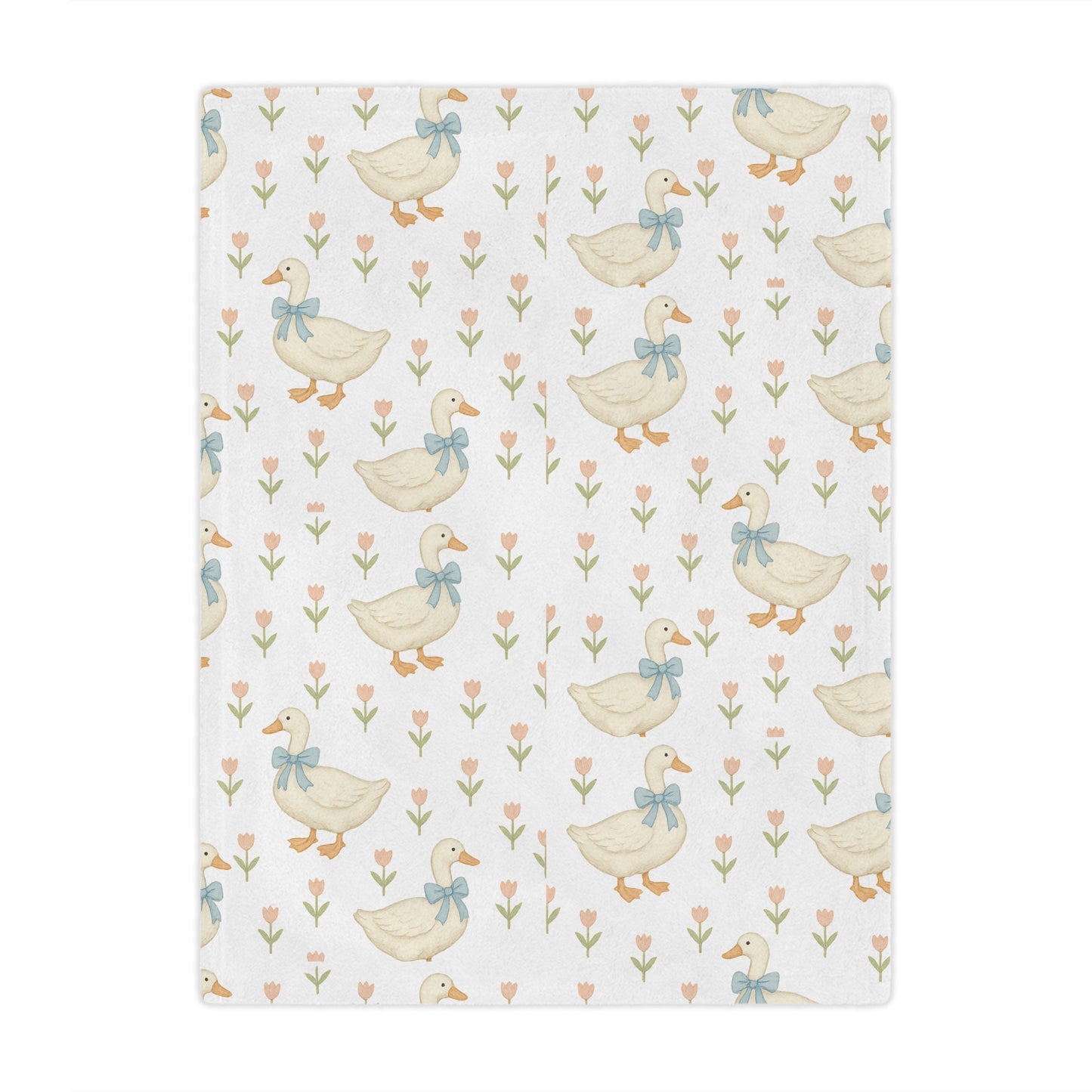 Cozy Duck Minky Blanket - Cute Baby Blanket, Nursery Decor, Gift for New Parents, Playtime Comfort, Soft Baby Gifts