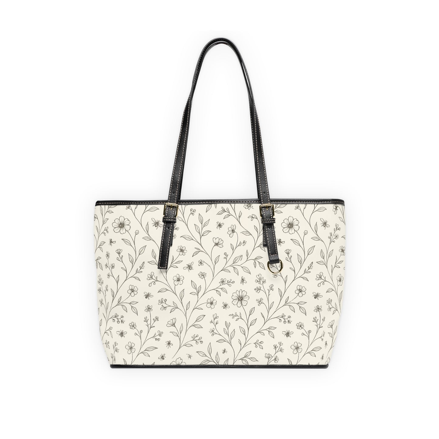 Floral PU Leather Shoulder Bag - Stylish Handbag for Everyday Use, Chic Tote for Work, Travel, Casual Outings, Gifts, Eco-Friendly