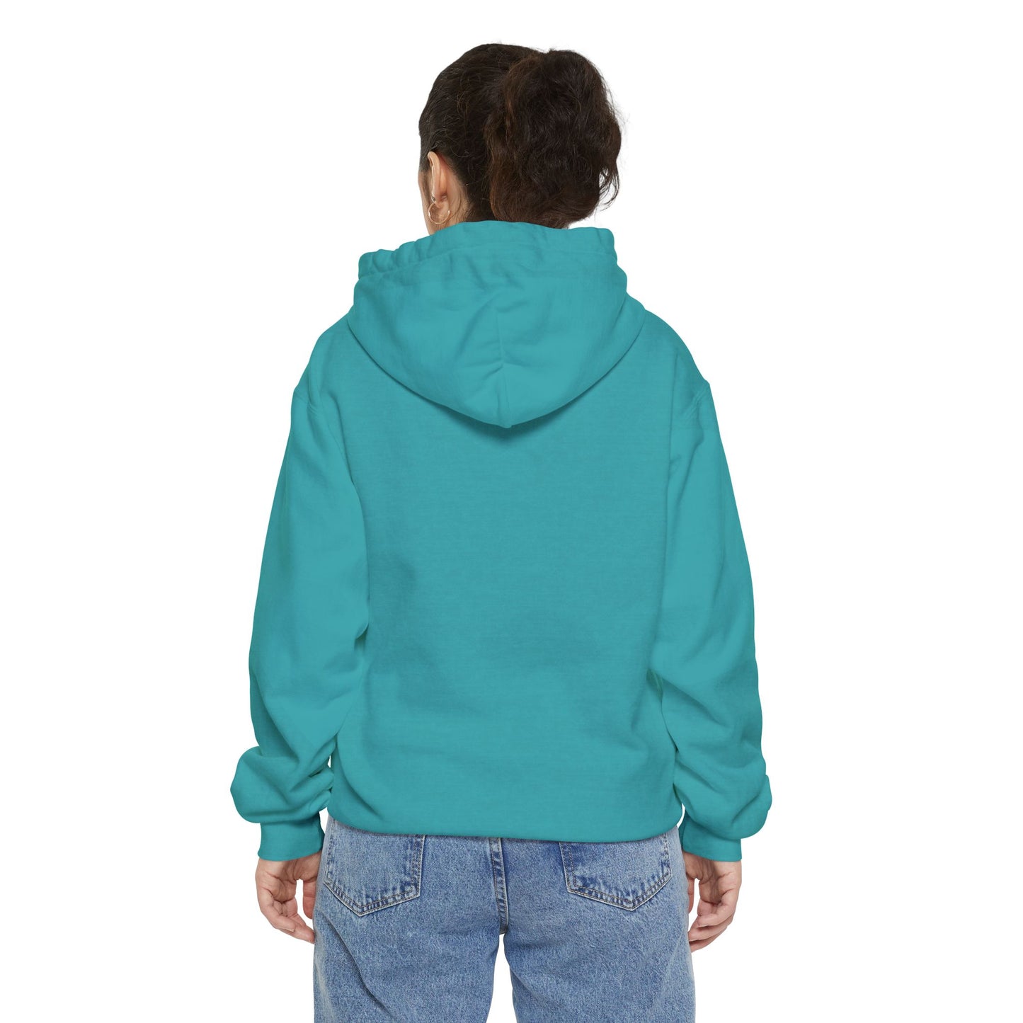 Morticia-Inspired Unisex Garment-Dyed Hoodie, Cozy Graphic Sweatshirt, Spooky Fashion, Halloween Apparel, Unique Gift for Fans