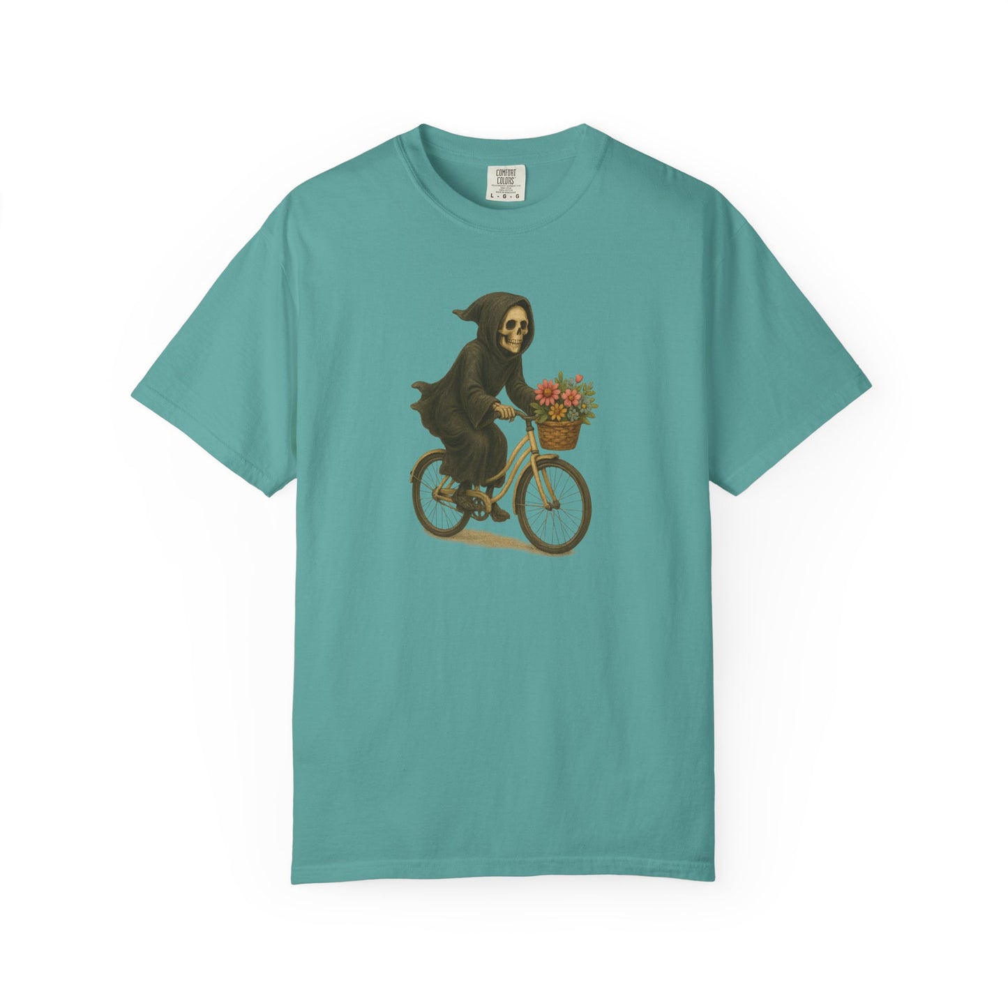 Charming Grim Reaper T-Shirt, Unisex Oversized Tee for Halloween