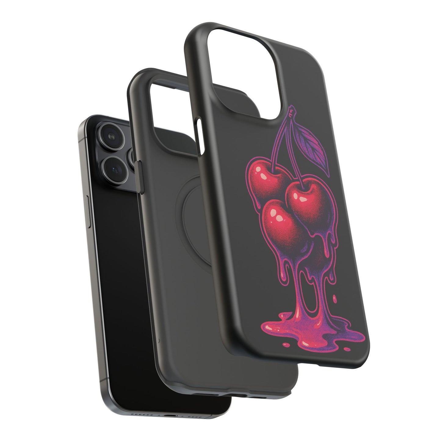 Impact-Resistant Cherry Phone Case, Cute Cherry Phone Cover, Stylish Phone Protector, Fun Phone Case, Unique Gift for Teens