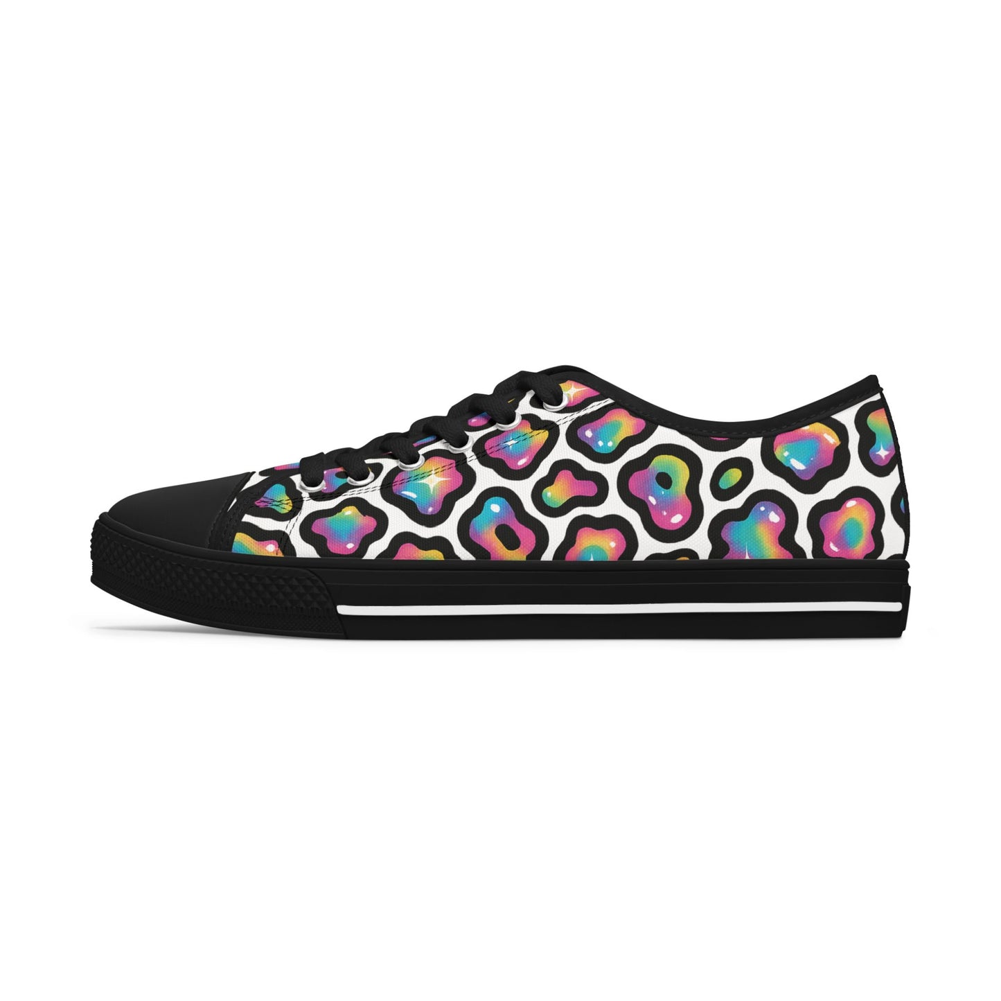 Colorful Women's Low Top Sneakers | Stylish Athletic Shoes, Colorful Sneakers, Casual Footwear, Trendy Low Tops, Fun Walking Shoes