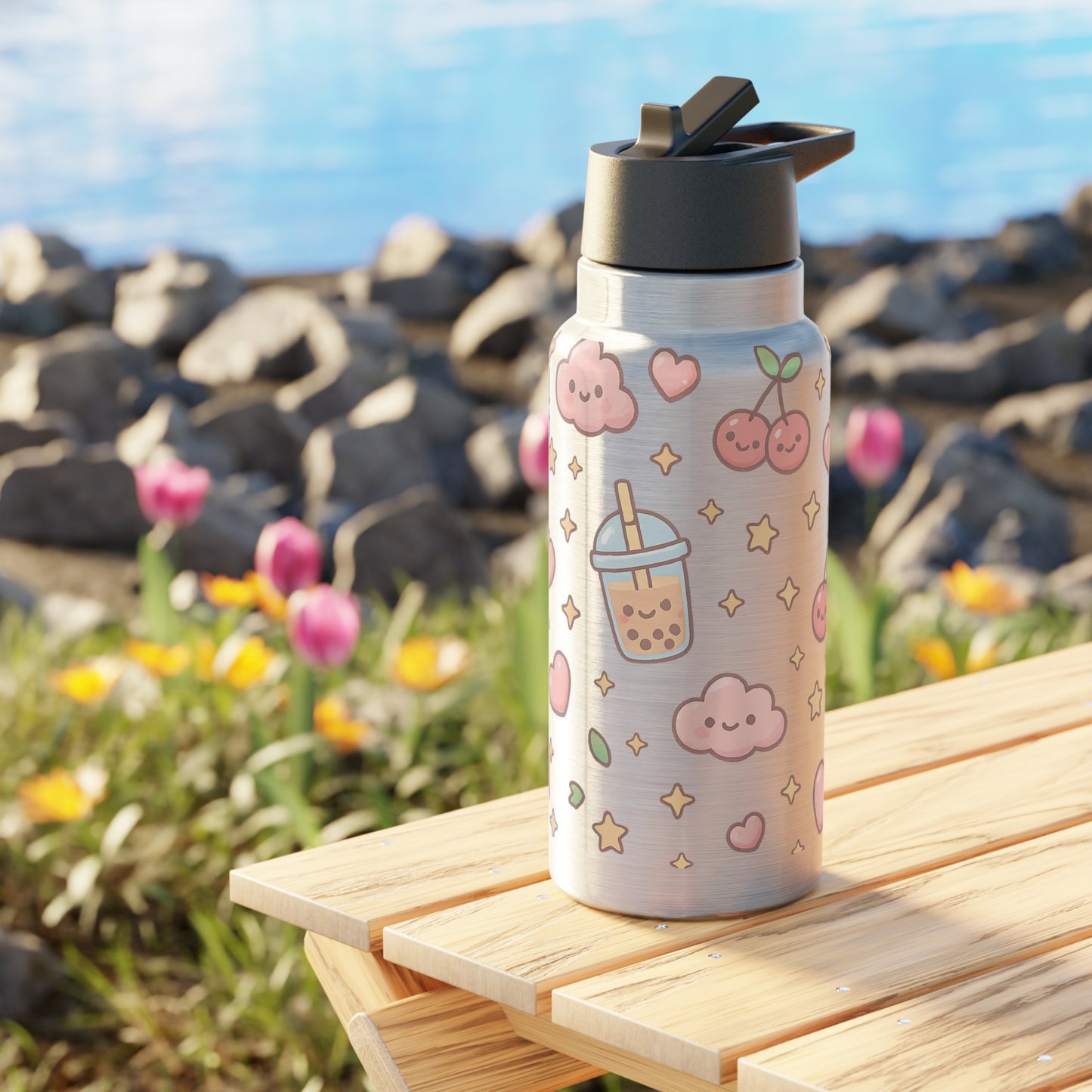 Cute Kawaii Gator Tumbler, 32oz | Ideal for Kids, Moms, Back to School, Cute Gifts, Summer Drinks