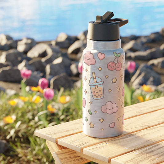 Cute Kawaii Gator Tumbler, 32oz | Ideal for Kids, Moms, Back to School, Cute Gifts, Summer Drinks