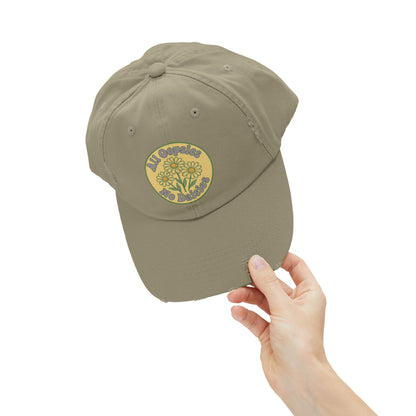 Distressed Cap, Funny Hat, Unisex Cap, All Oopise No Daisies