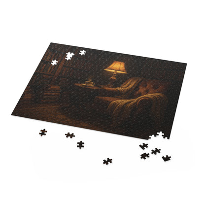 Cozy Reading Nook Puzzle, Perfect for Relaxation, Book Lover Gift, Home Decor, Family Activity, Christmas Gift