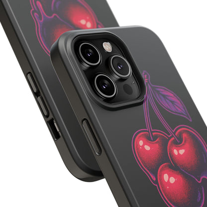 Impact-Resistant Cherry Phone Case, Cute Cherry Phone Cover, Stylish Phone Protector, Fun Phone Case, Unique Gift for Teens