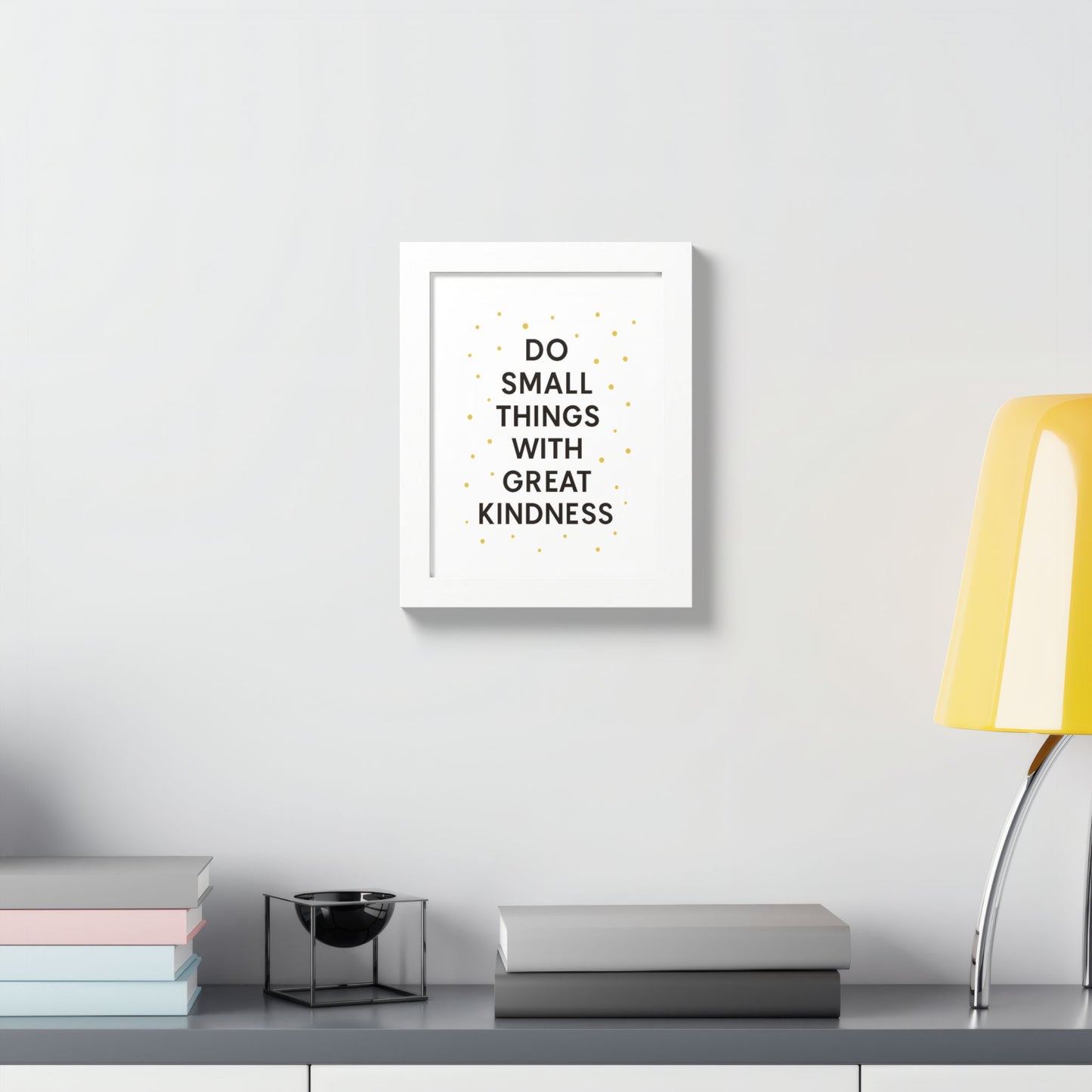 Framed Kindness Quote Poster, Inspirational Wall Art, Home Decor, Gift for Friends, Motivational Art