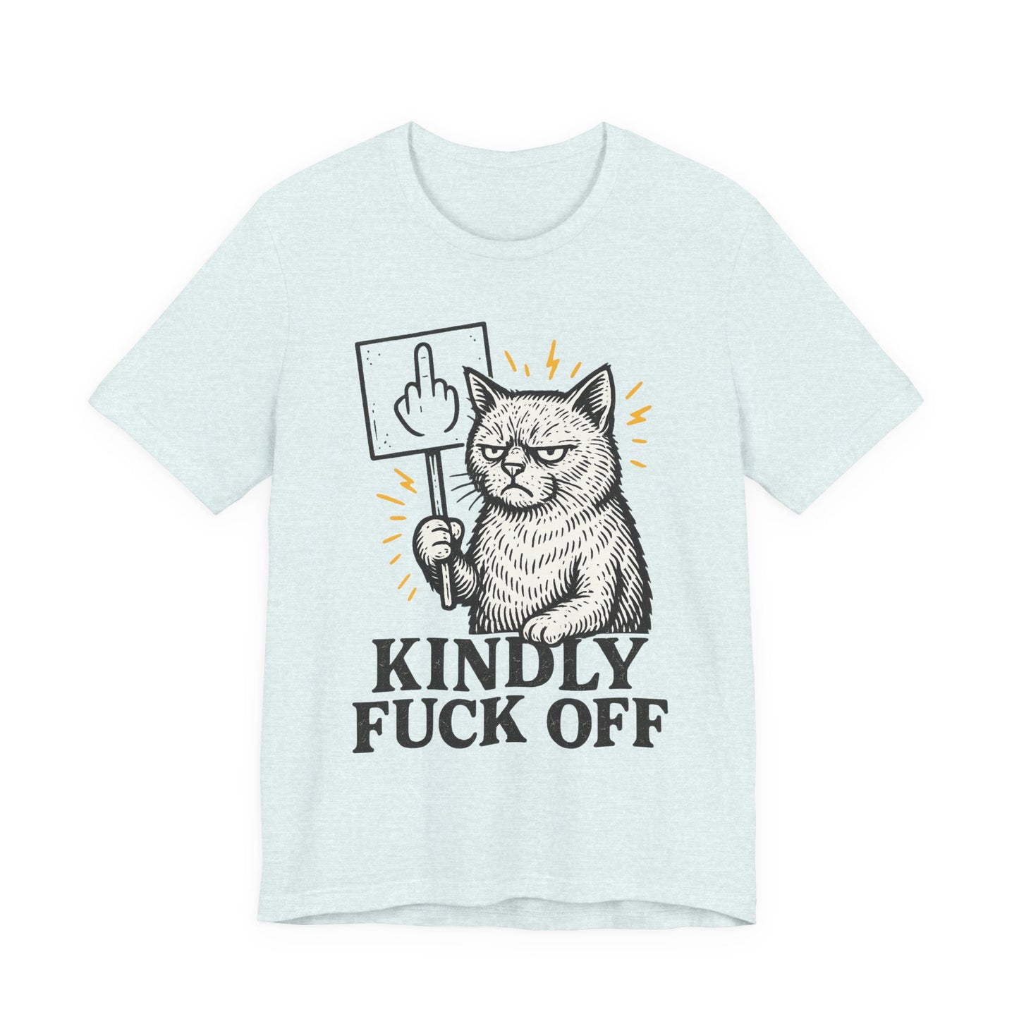 Funny Cat Kind Message Tee, Unisex Jersey Short Sleeve Tee, Cat Lover Gift, Humorous T-Shirt, Casual Wear, Everyday Humor