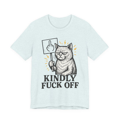 Funny Cat Kind Message Tee, Unisex Jersey Short Sleeve Tee, Cat Lover Gift, Humorous T-Shirt, Casual Wear, Everyday Humor