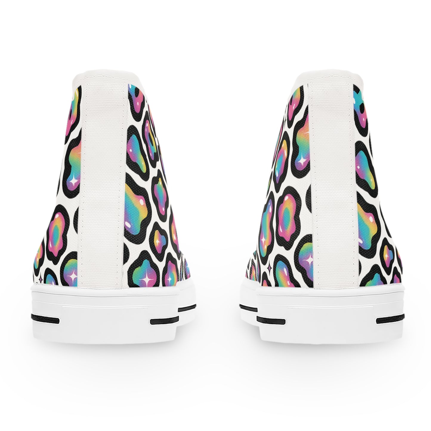Colorful Leopard Print Women's High Top Sneakers | Trendy Urban Footwear, Fashion Statement, Casual Stylish Kicks, Gift for Her, [...]