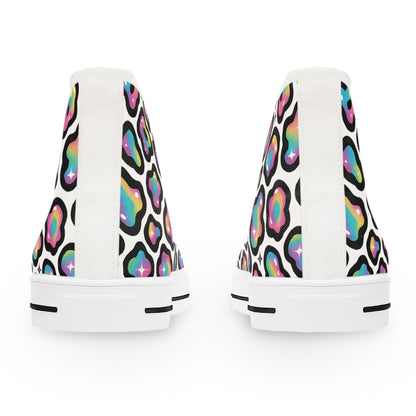 Colorful Leopard Print Women's High Top Sneakers | Trendy Urban Footwear, Fashion Statement, Casual Stylish Kicks, Gift for Her, [...]