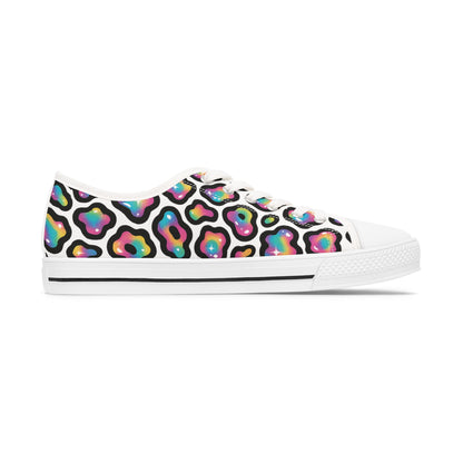 Colorful Women's Low Top Sneakers | Stylish Athletic Shoes, Colorful Sneakers, Casual Footwear, Trendy Low Tops, Fun Walking Shoes