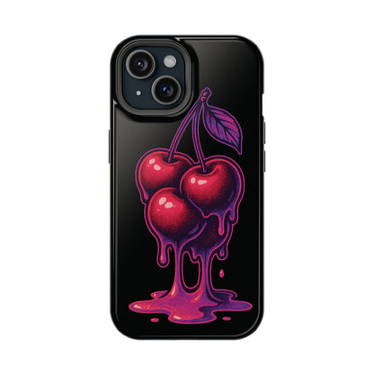Impact-Resistant Cherry Phone Case, Cute Cherry Phone Cover, Stylish Phone Protector, Fun Phone Case, Unique Gift for Teens