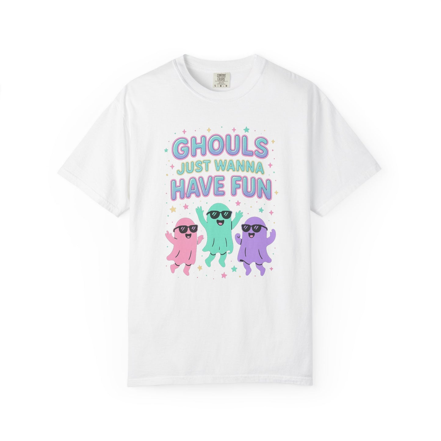 Fun Ghouls Graphic T-Shirt, Halloween Shirt, Unisex Tee, Ghost Lovers Gift, Party Apparel, Cute Summer Outfit