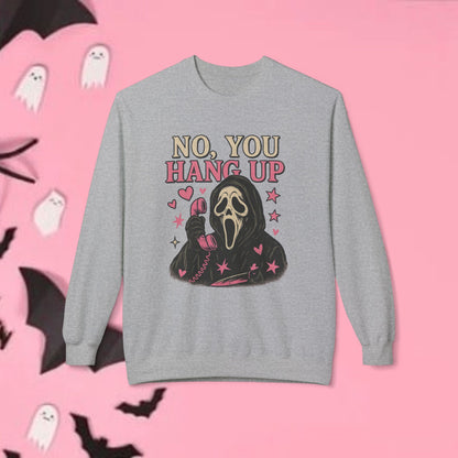 Ghost Face, Crewneck Sweatshirt, Halloween Sweater, Cozy Sweatshirt, Ghost Design, Unisex Pullover, Fun Fall Fashion