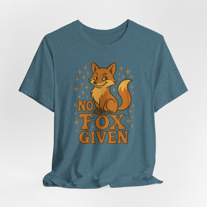 Funny Fox Graphic Tee, No Fox Given T-Shirt, Cute Animal Lover Shirt, Gift for Nature Enthusiasts, Casual Wear for Animal Lovers