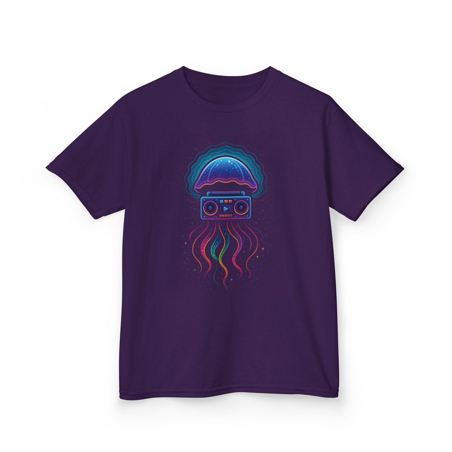 Retro Jellyfish Music Tee for Kids | Fun Graphic T-Shirt, Ocean Lovers Gift, Birthday Party Attire, Summer Vibes, Unique Kids Clothing
