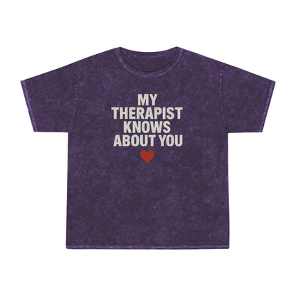 Therapist Humor T-Shirt, Unisex Casual Tee, Gift for Mental Health Awareness, Funny Statement Top, Relaxed Fit Shirt
