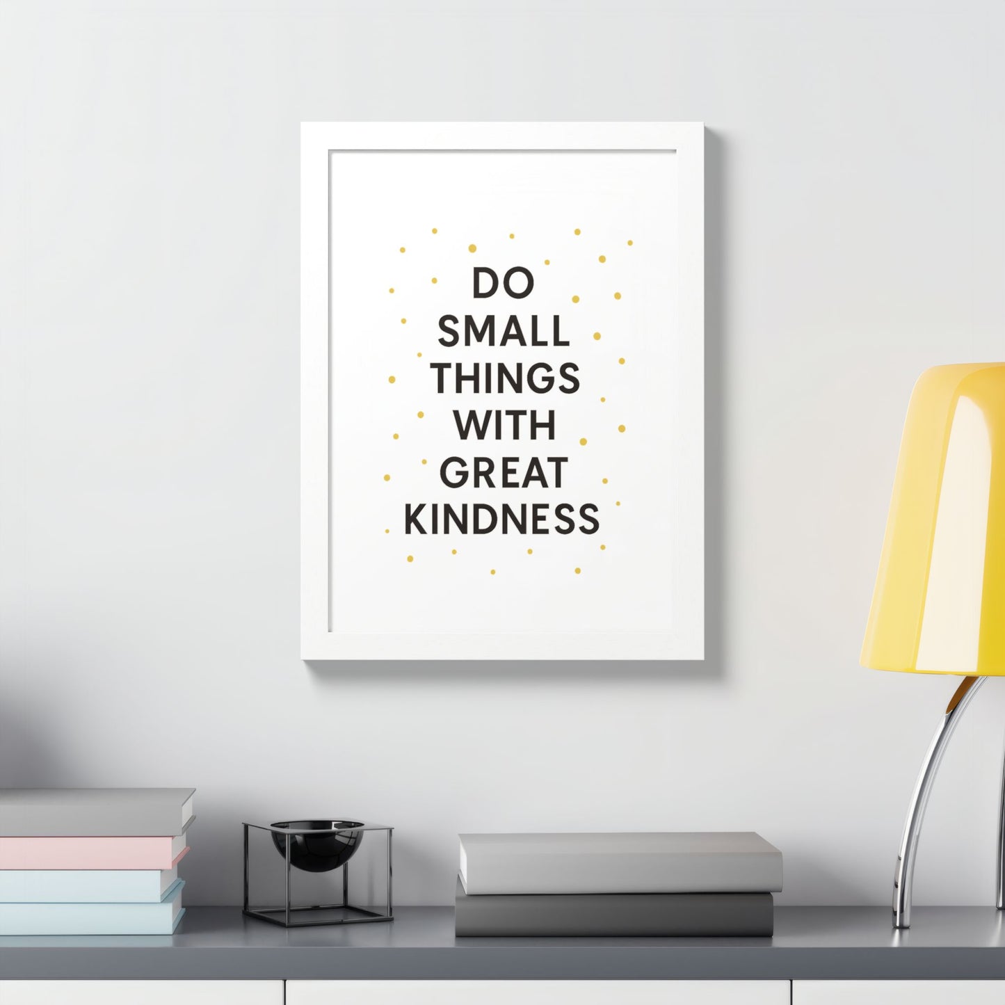 Framed Kindness Quote Poster, Inspirational Wall Art, Home Decor, Gift for Friends, Motivational Art