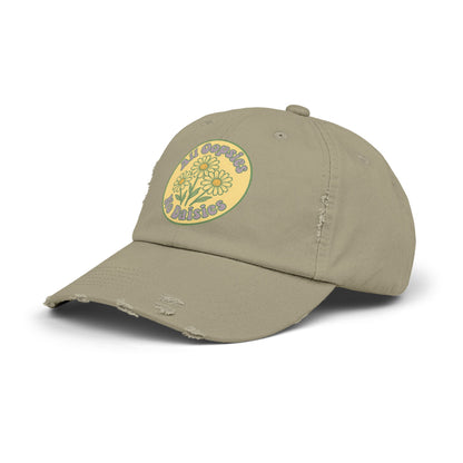 Distressed Cap, Funny Hat, Unisex Cap, All Oopise No Daisies