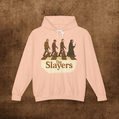 Unisex Lightweight Hooded Sweatshirt - 'The Slayers' Graphic Tee, Perfect for Halloween, Gift for Fans, Casual Wear, Street Style