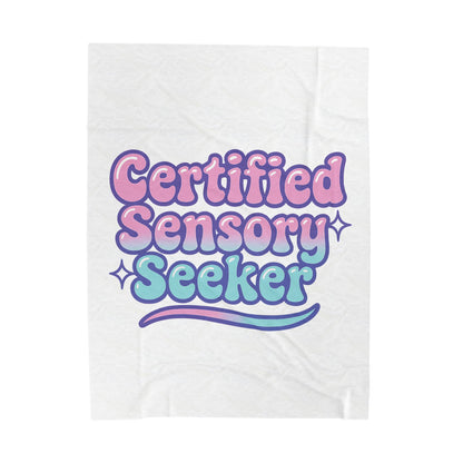Certified Sensory Seeker Velveteen Plush Blanket | Cozy Throw for Comfort, Relaxation, Home Decor, Gift for Sensory Needs, Soft [...]