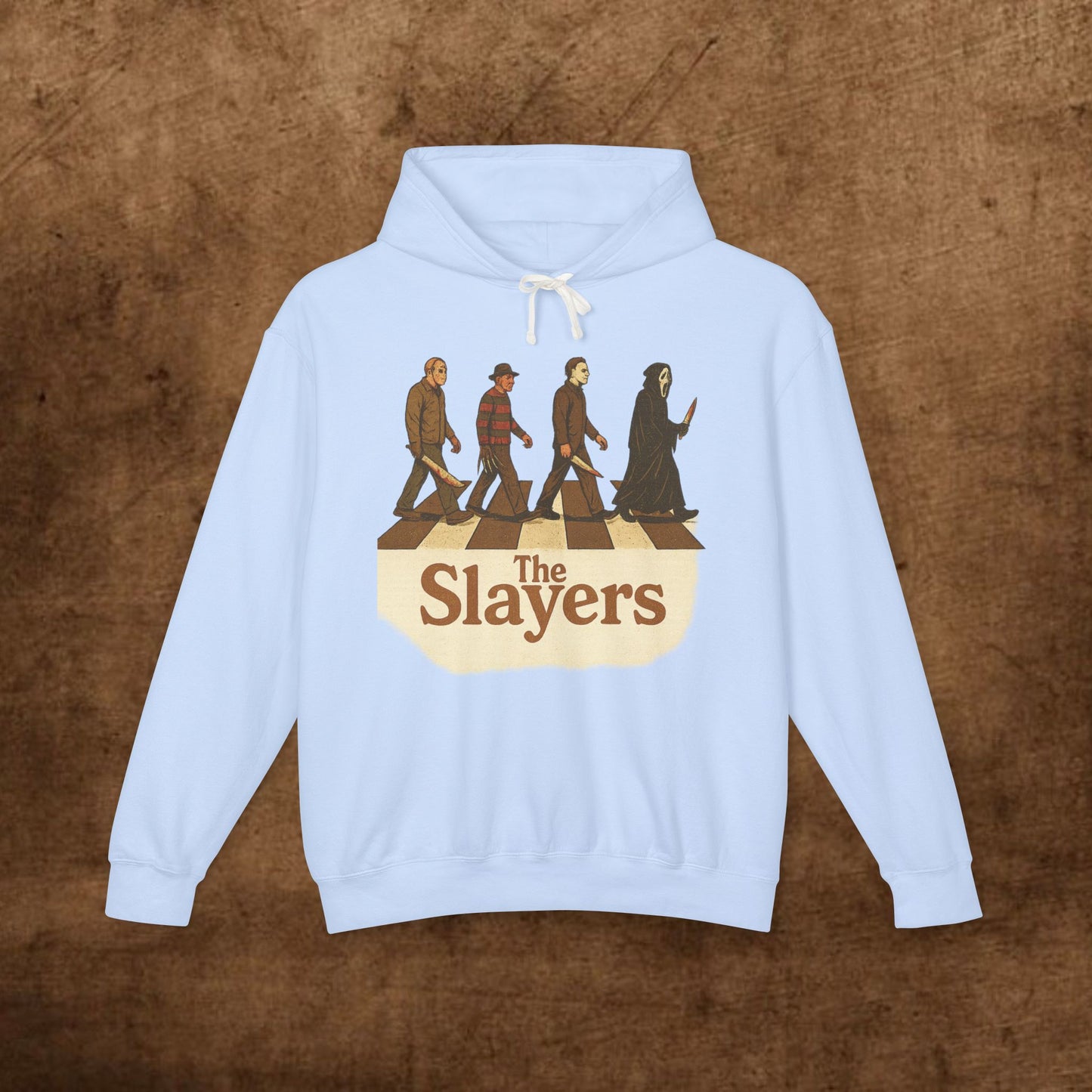 Unisex Lightweight Hooded Sweatshirt - 'The Slayers' Graphic Tee, Perfect for Halloween, Gift for Fans, Casual Wear, Street Style
