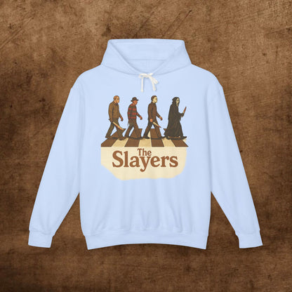 Unisex Lightweight Hooded Sweatshirt - 'The Slayers' Graphic Tee, Perfect for Halloween, Gift for Fans, Casual Wear, Street Style