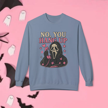 Ghost Face, Crewneck Sweatshirt, Halloween Sweater, Cozy Sweatshirt, Ghost Design, Unisex Pullover, Fun Fall Fashion