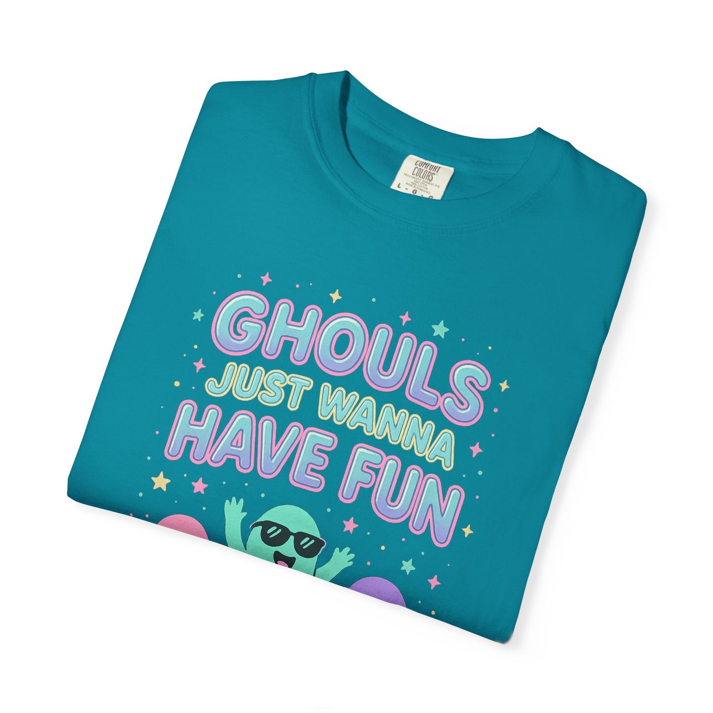 Fun Ghouls Graphic T-Shirt, Halloween Shirt, Unisex Tee, Ghost Lovers Gift, Party Apparel, Cute Summer Outfit