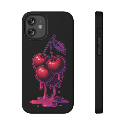 Impact-Resistant Cherry Phone Case, Cute Cherry Phone Cover, Stylish Phone Protector, Fun Phone Case, Unique Gift for Teens