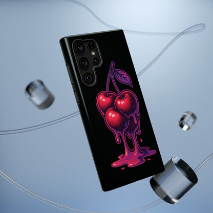 Impact-Resistant Cherry Phone Case, Cute Cherry Phone Cover, Stylish Phone Protector, Fun Phone Case, Unique Gift for Teens