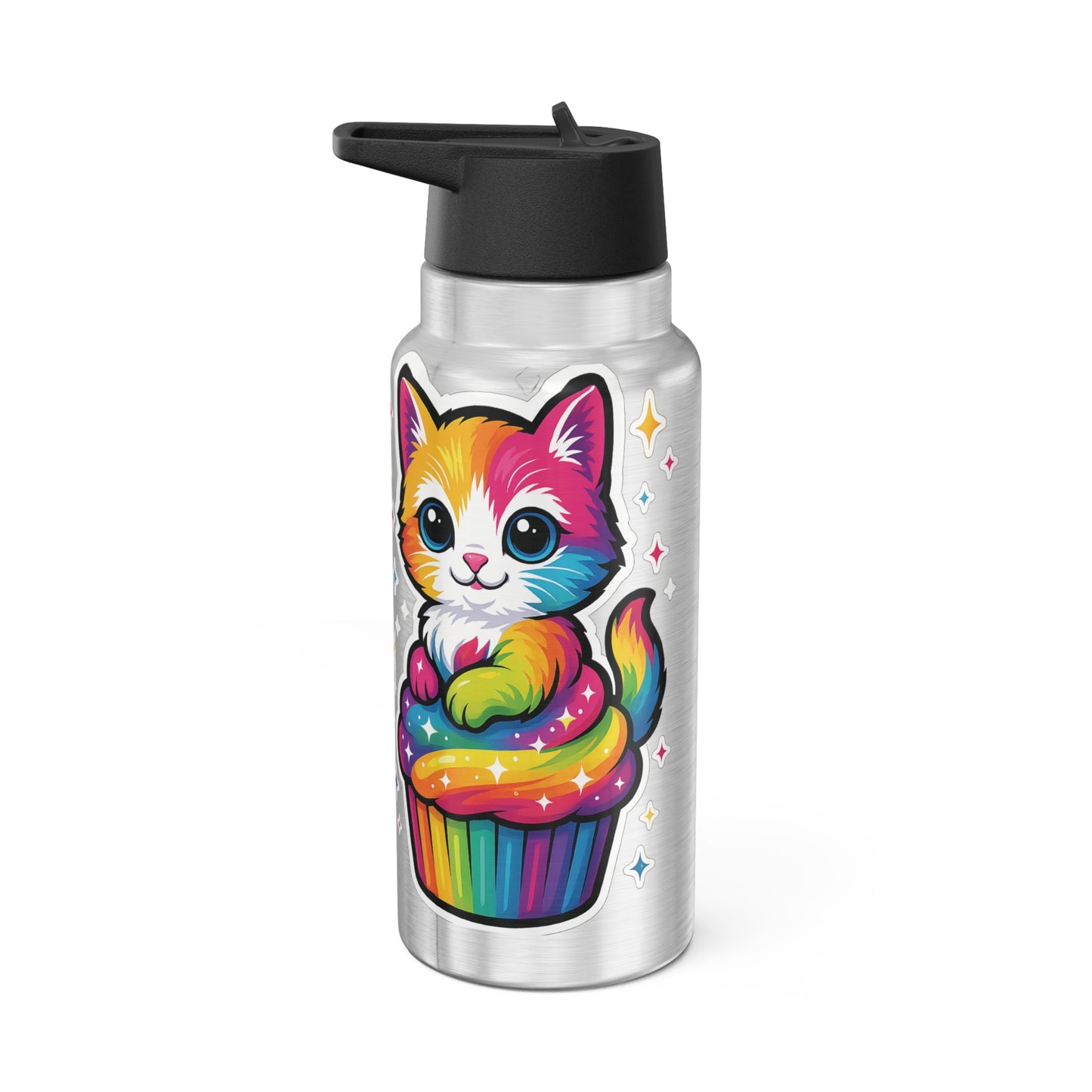 Tumbler Mug Colorful Cat Owl Sticker Design 32oz