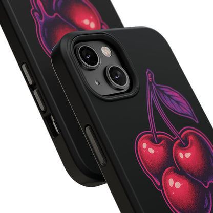 Impact-Resistant Cherry Phone Case, Cute Cherry Phone Cover, Stylish Phone Protector, Fun Phone Case, Unique Gift for Teens