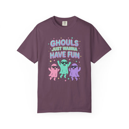 Fun Ghouls Graphic T-Shirt, Halloween Shirt, Unisex Tee, Ghost Lovers Gift, Party Apparel, Cute Summer Outfit