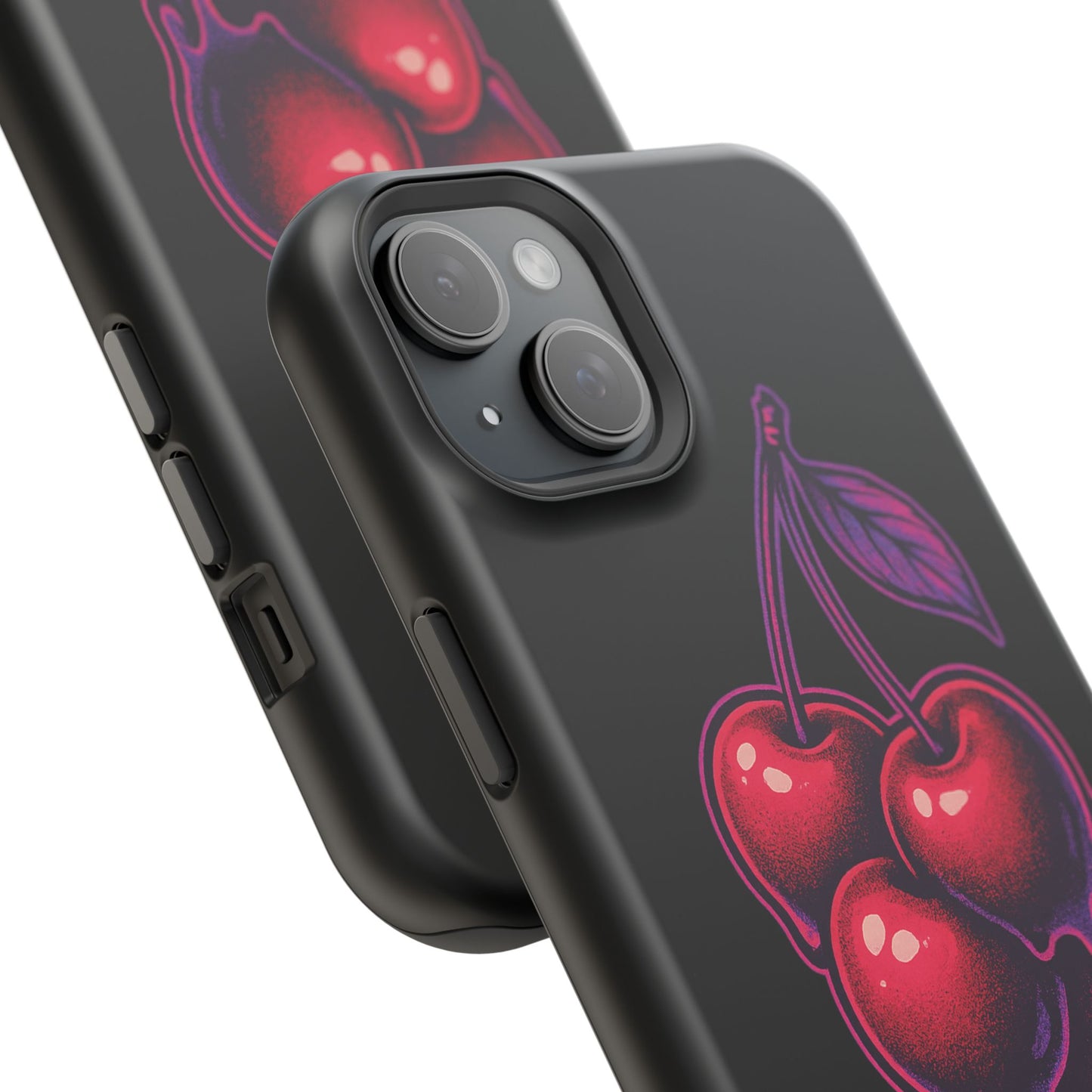 Impact-Resistant Cherry Phone Case, Cute Cherry Phone Cover, Stylish Phone Protector, Fun Phone Case, Unique Gift for Teens