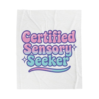 Certified Sensory Seeker Velveteen Plush Blanket | Cozy Throw for Comfort, Relaxation, Home Decor, Gift for Sensory Needs, Soft [...]