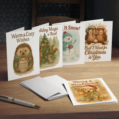 Multi-Design Holiday Greeting Cards | Festive Card Set for Christmas, Cozy Wishes, Winter Celebrations, Seasonal Greetings, Decorative [...]