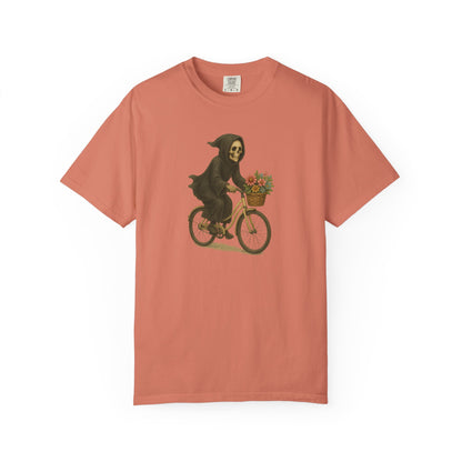 Charming Grim Reaper T-Shirt, Unisex Oversized Tee for Halloween