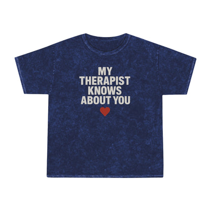 Therapist Humor T-Shirt, Unisex Casual Tee, Gift for Mental Health Awareness, Funny Statement Top, Relaxed Fit Shirt