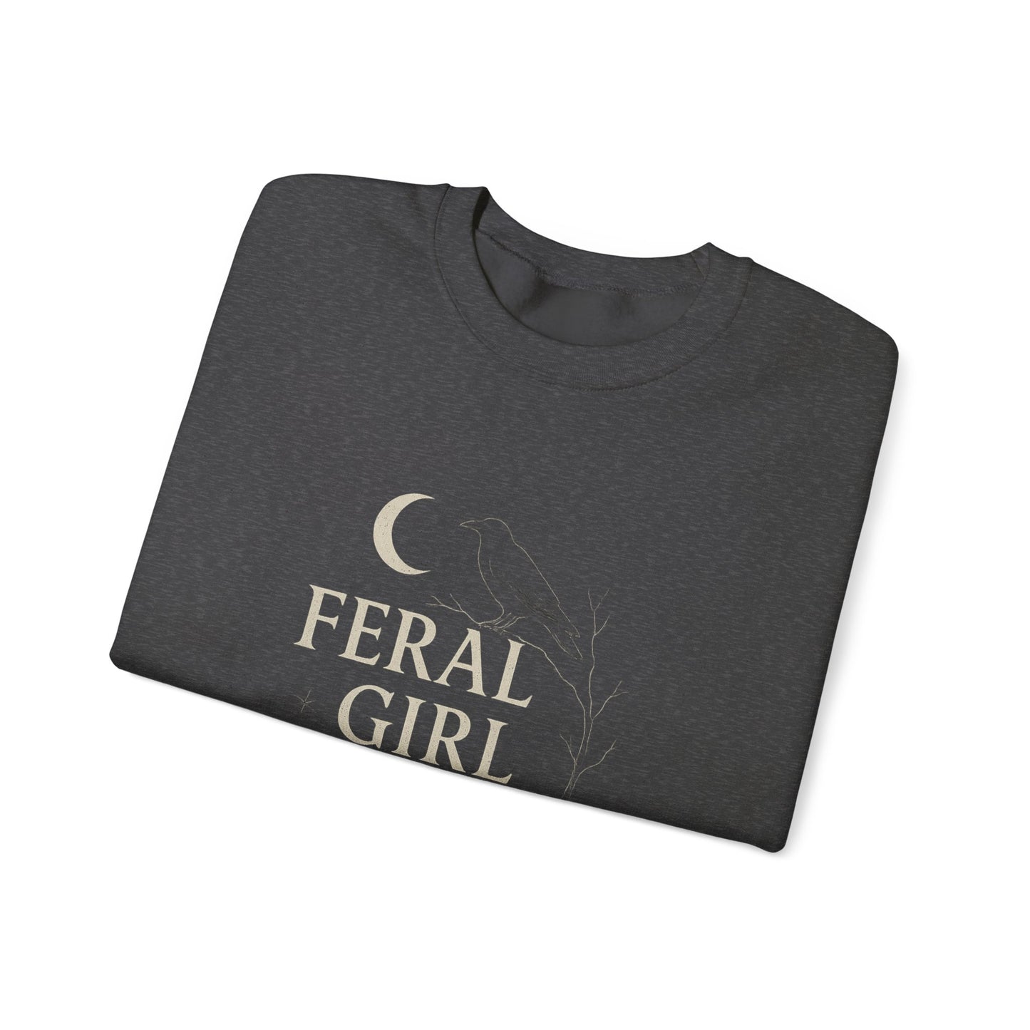 Feral Girl Fall Sweatshirt | Cozy Autumn Crewneck | Perfect for Halloween, Harvest Celebrations, Gift for Nature Lovers, Unisex Style