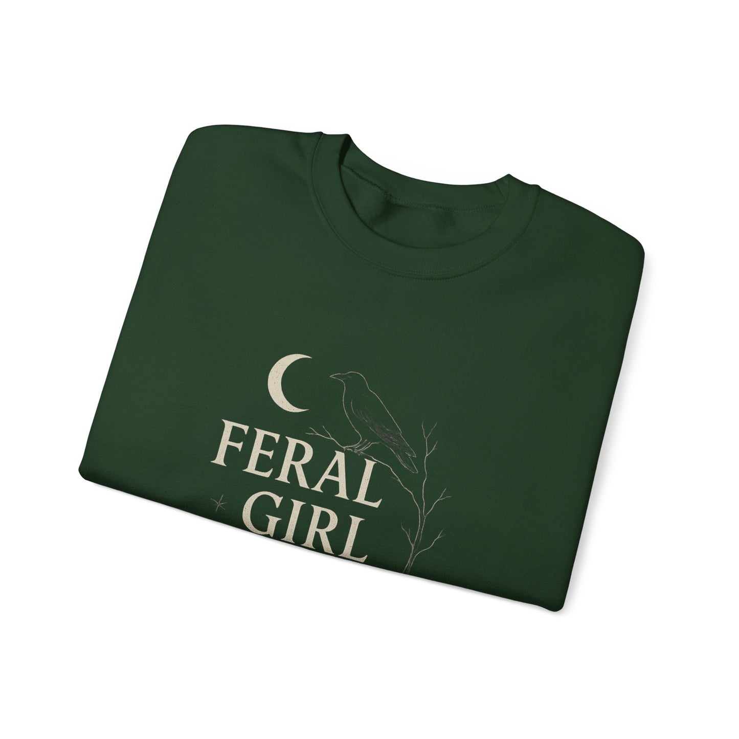 Feral Girl Fall Sweatshirt | Cozy Autumn Crewneck | Perfect for Halloween, Harvest Celebrations, Gift for Nature Lovers, Unisex Style
