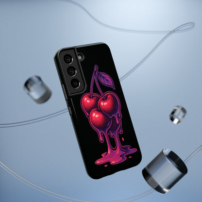 Impact-Resistant Cherry Phone Case, Cute Cherry Phone Cover, Stylish Phone Protector, Fun Phone Case, Unique Gift for Teens